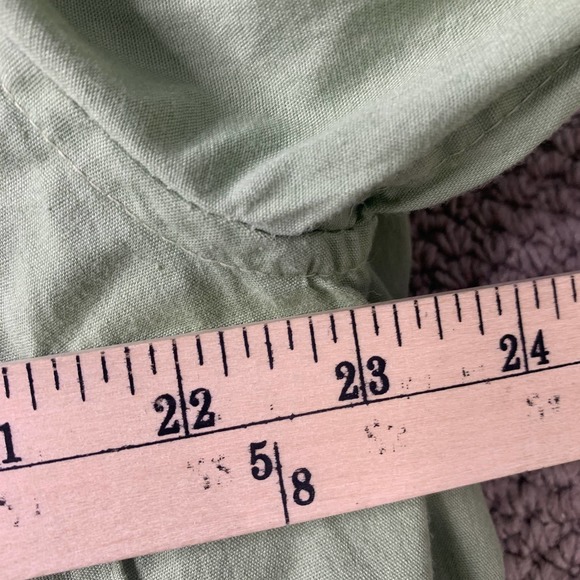 Pilgrim Mens Jacket Size Large Green Long Sleeves Open Front Pockets Utility - Picture 11 of 12